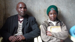 This is me, Caroline Gakii, and my father during our interview with Michelle.  This day changed my life.